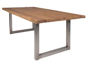 Pusdienu galds Tisch, 100x180 cm, tīkkoks, antīks sudrabs cena un informācija | Virtuves galdi, ēdamgaldi | 220.lv