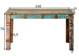 Pusdienu galds Riverboat, krāsains cena un informācija | Virtuves galdi, ēdamgaldi | 220.lv