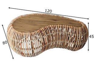 Žurnālgalds Rattan, ratanga un tīkkoks цена и информация | Журнальные столики | 220.lv