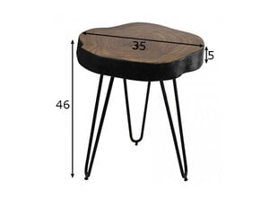 Кофейный столик Bagli, 30x41 см, коричневый/черный цена и информация | Журнальные столики | 220.lv