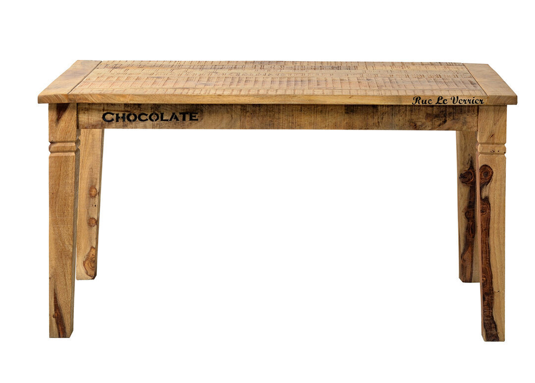 Pusdienu galds Rustic, 140x70 cm, mango cena un informācija | Virtuves galdi, ēdamgaldi | 220.lv