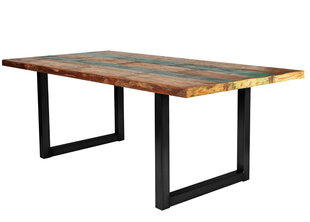 Pusdienu galds Tisch, 100x220 cm, antīki melns цена и информация | Кухонные и обеденные столы | 220.lv