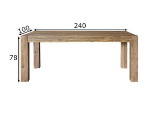 Обеденный стол Banda, 240 см цена и информация | Кухонные и обеденные столы | 220.lv