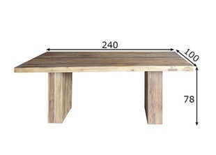 Обеденный стол Banda, 240 см цена и информация | Кухонные и обеденные столы | 220.lv