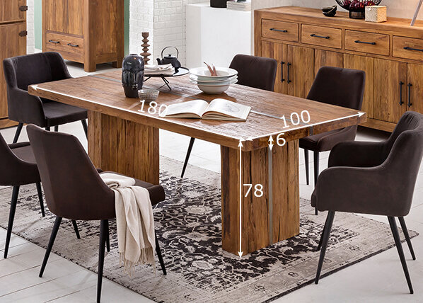 Pusdienu galds Banda, 180x100cm цена и информация | Virtuves galdi, ēdamgaldi | 220.lv