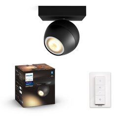 Philips Hue - Buckram Single Bluetooth Spotlight, White Ambiance цена и информация | Потолочные светильники | 220.lv