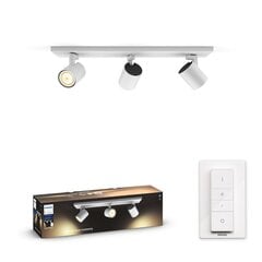 Philips Hue - Connected Runner 3-Spot Light - White Ambience - Bluetooth цена и информация | Потолочные светильники | 220.lv