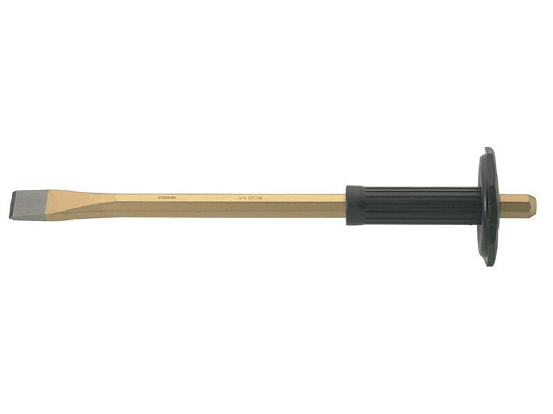 Mason´s chisel with plastic hand protection 26x300mm cena un informācija | Rokas instrumenti | 220.lv