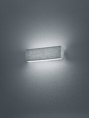 LED sienas lampa Lugano, pelēkā krāsā цена и информация | Настенные светильники | 220.lv