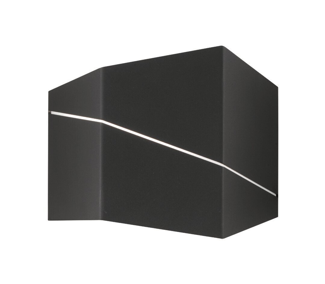 LED sienas lampa Zorro, matētā melnā krāsā цена и информация | Sienas lampas | 220.lv