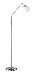 LED grīdas lampa Freddy, viendaļīga, E14, matēts tērauds cena un informācija | Stāvlampas | 220.lv