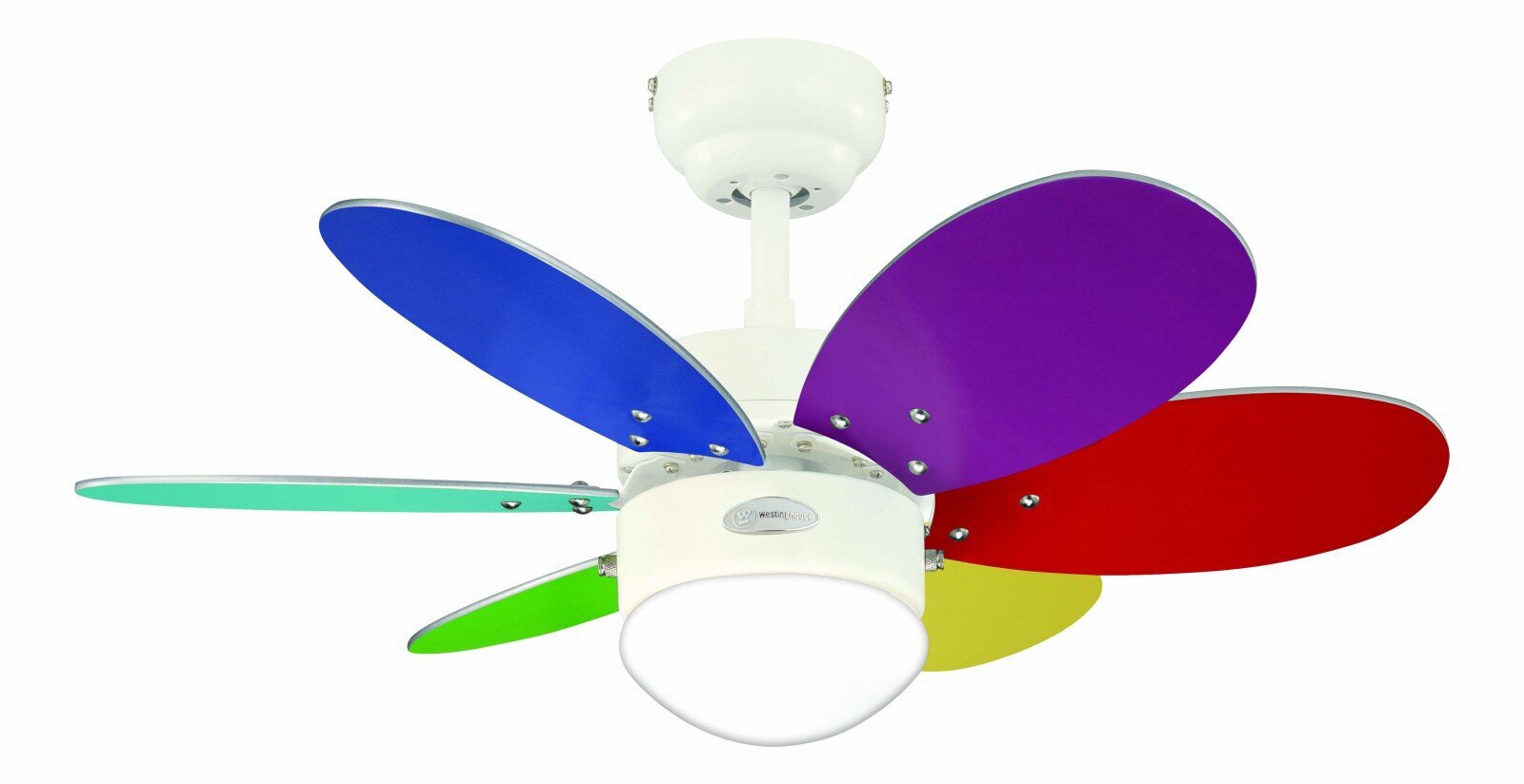 Griestu ventilators TURBO II Ø76 cm ar korpusu baltā krāsā un 2 spārniem - 4 krāsu izvēles цена и информация | Griestu lampas-ventilatori | 220.lv
