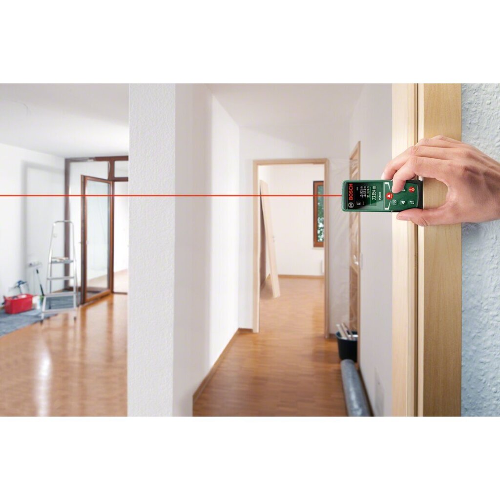 Digitālais lāzera tālmērs Bosch PLR 25 цена и информация | Rokas instrumenti | 220.lv