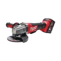 Milwaukee M18 CAG125XPD-502X akumulatora lenķa slīpmašīna + 2x5Ah akumulatori cena un informācija | Slīpmašīnas | 220.lv