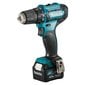 Makita DF333DWME akumulatora , 12Vurbjmašīna-skrūvgriezis, 2x4,0 Ah Li-ion 30/14 Nm цена и информация | Skrūvgrieži, urbjmašīnas | 220.lv