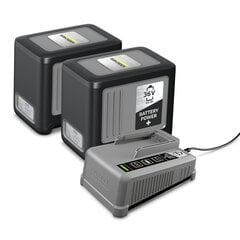 Karcher Battery Power+ Starter kit komplekts, 36V lādētājs + 6Ah akumulators cena un informācija | Dārza tehnikas rezerves daļas | 220.lv