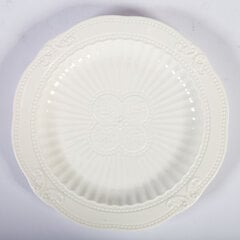 Pusdienu šķīvis SOFIA, D26,5cm, balts цена и информация | Посуда, тарелки, обеденные сервизы | 220.lv