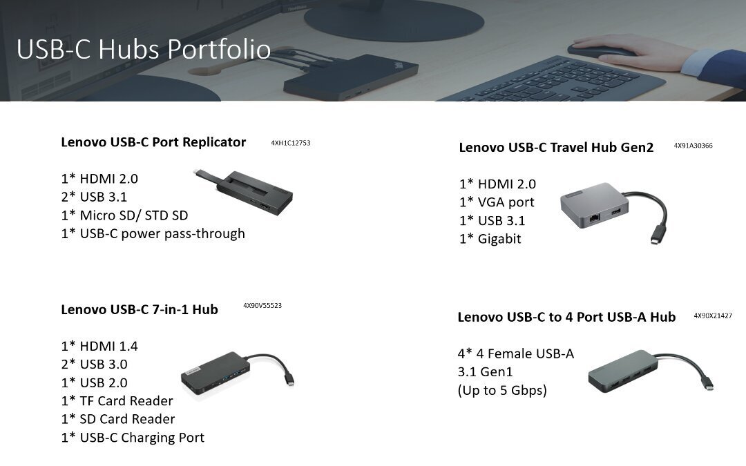 Lenovo USB-C 7-in-1 Hub USB Hub, USB 3.0 cena un informācija | Adapteri un USB centrmezgli | 220.lv