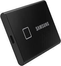 SAMSUNG T7 Touch 1TB USB 3.2 Write speed 1000 MBytes/sec Read speed 1050 MBytes/sec MU-PC1T0K/WW cena un informācija | Ārējie cietie diski | 220.lv