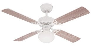 Griestu ventilators VEGAS Ø105 cm, baltā krāsā cena un informācija | Griestu lampas-ventilatori | 220.lv