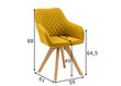 Instrumentu krēsls, dzeltens cena un informācija | Virtuves un ēdamistabas krēsli | 220.lv