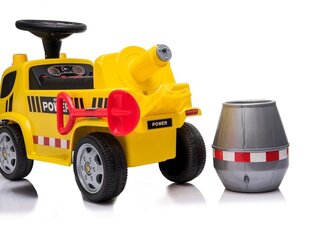 Lean Toys ar akumulatoru darbināms cementa maisītājs rotaļu kravas automašīna, dzeltena cena un informācija | Rotaļlietas zīdaiņiem | 220.lv