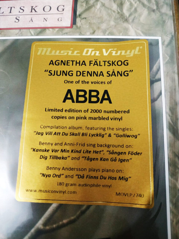 Agnetha Fältskog - Sjung Denna Sång, LP, vinila plate, 12&quot; vinyl record cena un informācija | Vinila plates, CD, DVD | 220.lv