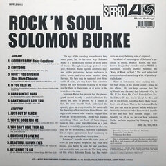 Виниловая пластинка Solomon Burke - Rock 'N Soul, LP, 12" vinyl record цена и информация | Виниловые пластинки, CD, DVD | 220.lv