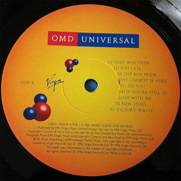 Orchestral Manoeuvres In The Dark - Universal, LP, vinila plate, 12&quot; vinyl record cena un informācija | Vinila plates, CD, DVD | 220.lv