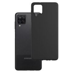 Hallo Back Case 0.3mm Matēts Silikona Apvalks Samsung Galaxy A22 4G Melns cena un informācija | Telefonu vāciņi, maciņi | 220.lv