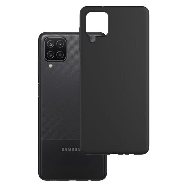 Hallo Back Case 0.3mm Matēts Silikona Apvalks Samsung Galaxy A22 4G Melns цена и информация | Telefonu vāciņi, maciņi | 220.lv