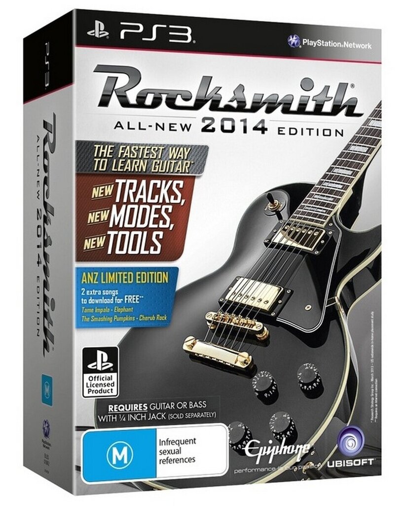 PS3 Rocksmith 2014 Edition Incl. Real Tone Cable cena un informācija | Datorspēles | 220.lv