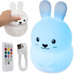 LED gultas lampa bērniem, Rabbit RGB + tālvadības pults цена и информация | Детские светильники | 220.lv