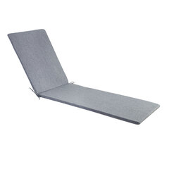 Покрытие для шезлонга SIMPLE GREY 55x195x3cm, серый, 100%полиэстер, ткань 757 цена и информация | Подушки, наволочки, чехлы | 220.lv