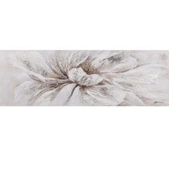 Eļļas glezna 50x150cm, balts zieds цена и информация | Картины | 220.lv