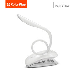 ColorWay LED Table Lamp Flexible & Clip cena un informācija | Galda lampas | 220.lv