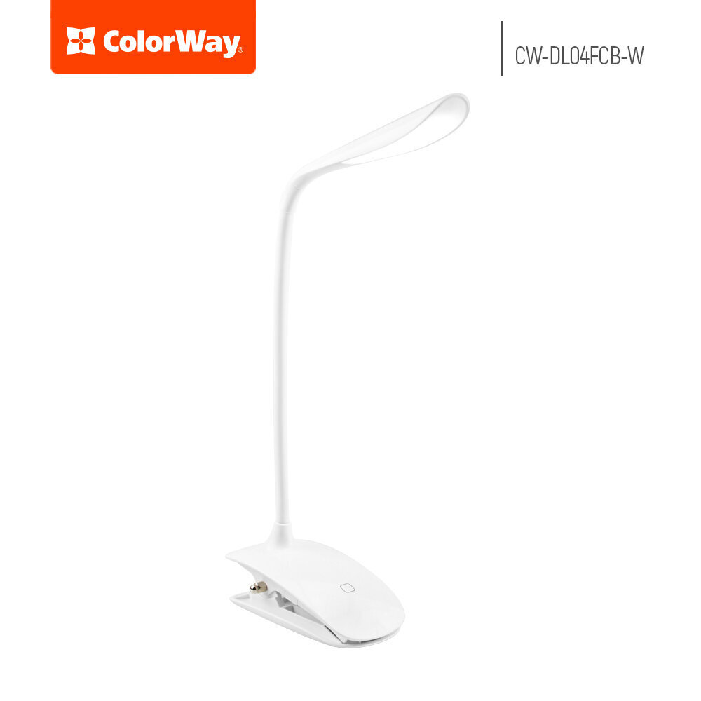 ColorWay LED Table Lamp Flexible & Clip цена и информация | Galda lampas | 220.lv
