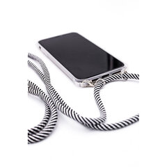 Aizmugurējais vāciņš Evelatus    Apple    iPhone Xs MAX Case with rope Black Stripes    Transparent cena un informācija | Telefonu vāciņi, maciņi | 220.lv