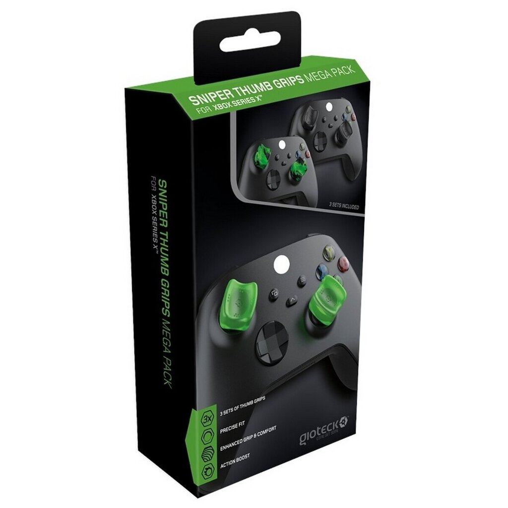 Gioteck Sniper Thumb Grips Mega Pack (Xbox Series X) cena un informācija | Gaming aksesuāri | 220.lv