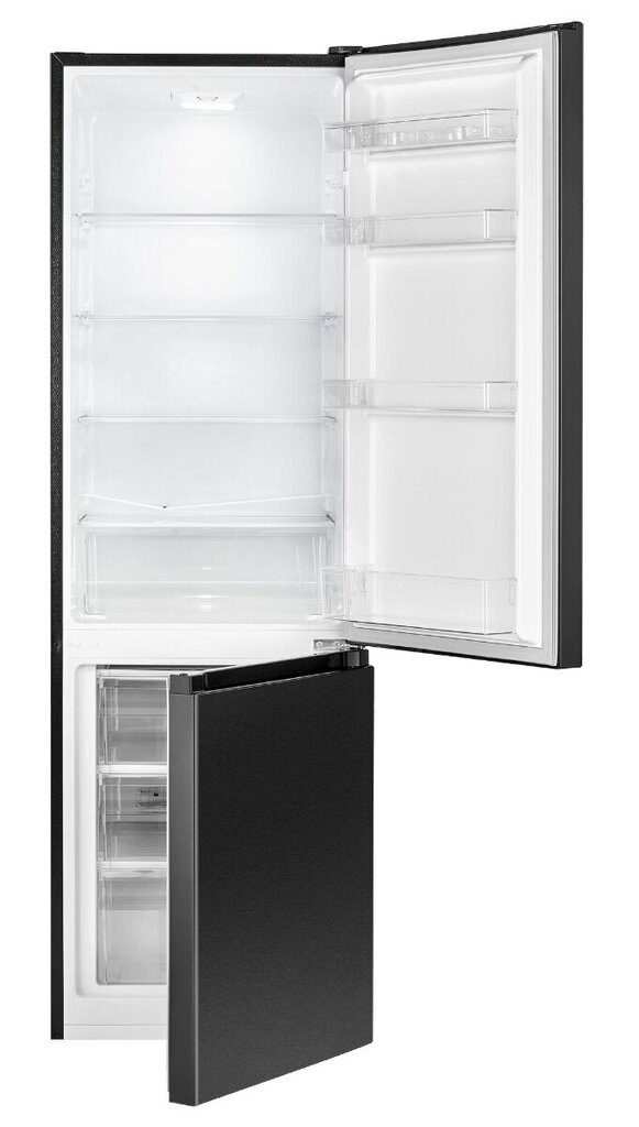Bomann KG1841SIX, ledusskapis, tilpums 269 L, 180 cm, melns nerūsējošais cena un informācija | Ledusskapji | 220.lv