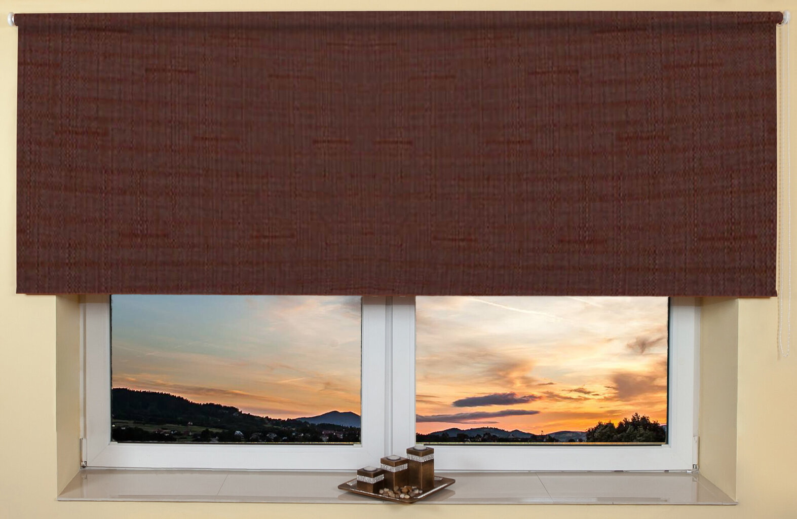 Sienas / griestu rullo žalūzijas 80x240 cm, 108 Brūnas cena un informācija | Rullo žalūzijas | 220.lv