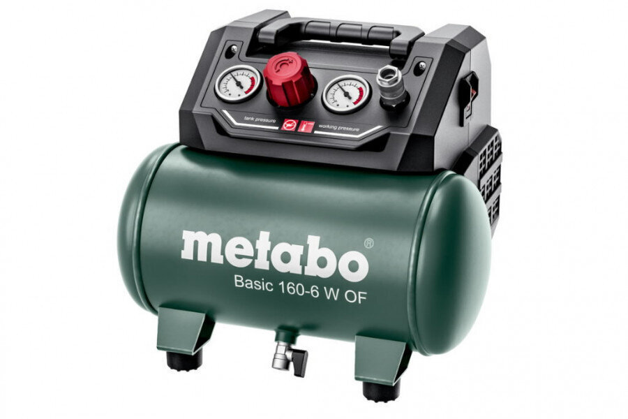 Kompresors Basic 160-6 W bez eļļas, Metabo цена и информация | Kompresori | 220.lv
