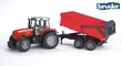 Bruder Massey Ferguson 7480 traktors ar pašizgāzēja piekabi cena un informācija | Rotaļlietas zēniem | 220.lv