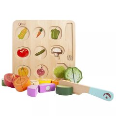 Koka puzle Classic World Vegetable Cutting Set цена и информация | Игрушки для малышей | 220.lv