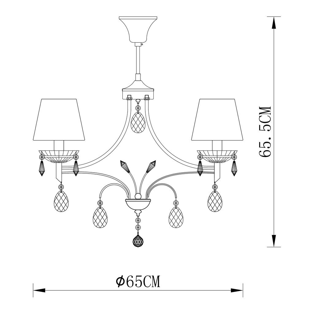 Piekāramā lampa G.LUX GM-917/5 ATIKA cena un informācija | Piekaramās lampas | 220.lv