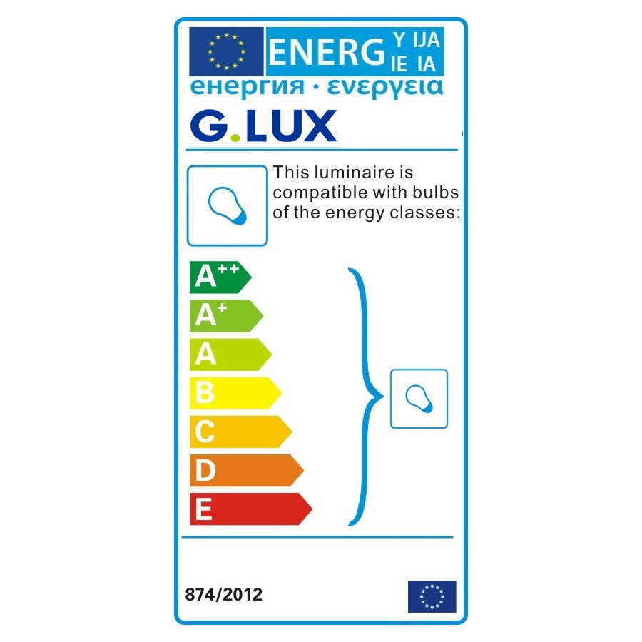 Griestu lampa ar stikla abažūru G.LUX GZ-144/2 cena un informācija | Griestu lampas | 220.lv