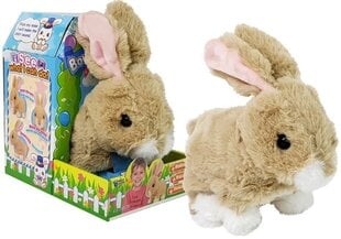 Интерактивный звук движений кролика &quot;Zuikis&quot; на батарейках. цена и информация | Мягкие игрушки | 220.lv