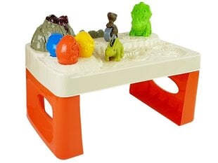 Plastilīna komplekts ar galdu "Dinosaur World" cena un informācija | Attīstošās rotaļlietas | 220.lv