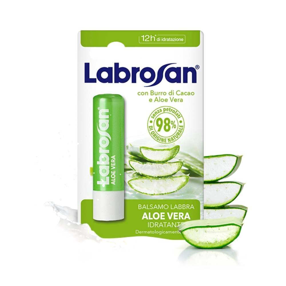 Lūpu balzams Labrosan Aloe Vera, 5.5 ml cena un informācija | Lūpu krāsas, balzāmi, spīdumi, vazelīns | 220.lv