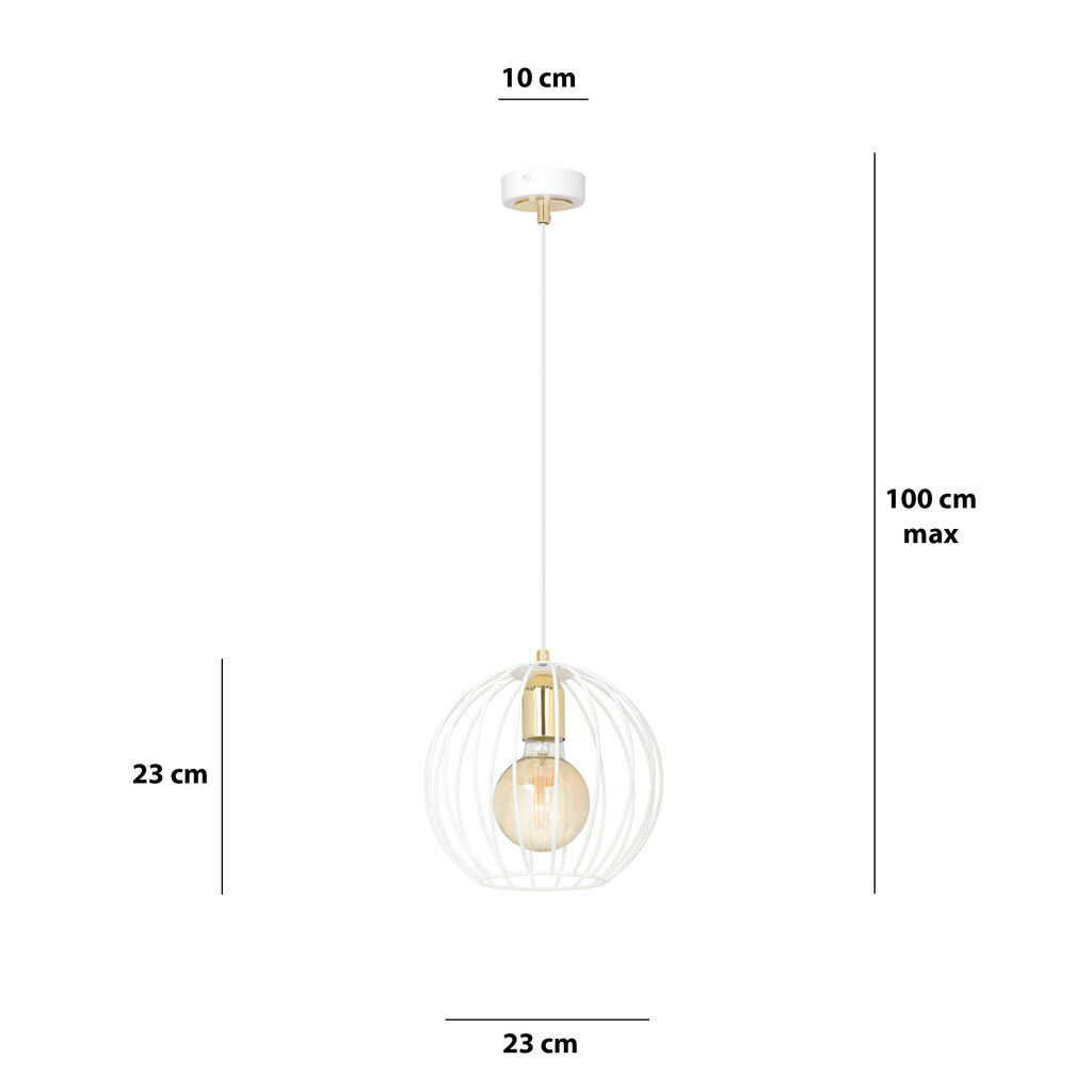 Emibig lampa Albio 1 White цена и информация | Piekaramās lampas | 220.lv